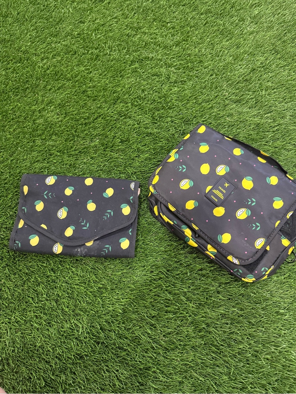 Travel - Lemon Print - Two piece travel set